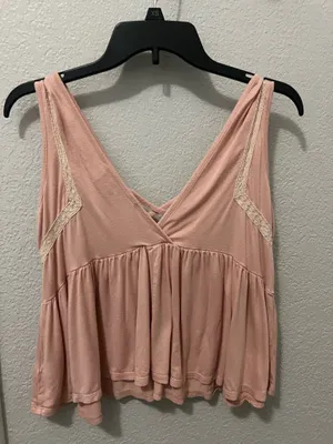 Hiatus Pink Flowy Tank Top thumbnail 2