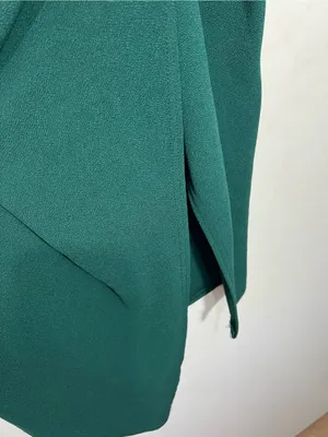 PrettyLittleThing Teal Asymmetrical Bodycon green Dress Size 16 thumbnail 5