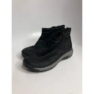 Merrell Ankle Boots Womens 8.5 Black Good Faux Fur Lined Leather J003616 thumbnail 3