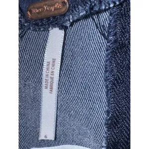Free People Livin it Up Mini Skirt Women‎ 6 Back Zip Short Dark Wash Denim thumbnail 8