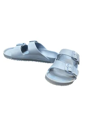 Birkenstock womens blue slip on designer casual sandals sz 33/3.5 SKU 10-520 thumbnail 2