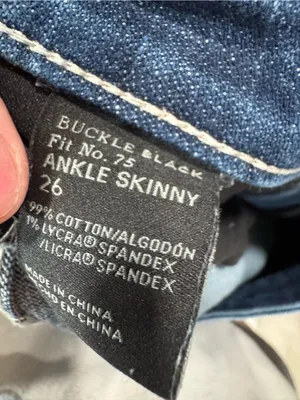 Buckle Black Fit No. 75 High Ankle Skinny Jean thumbnail 7