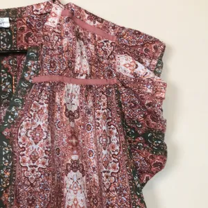 Good Hart Matilda Jane Women’s Boho Pattern Print Metallic Flutter Sleeve Blouse thumbnail 3