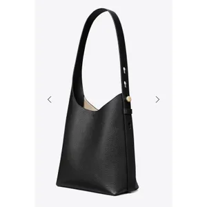 Tory Burch Romy Small Hobo Bag Pebbled Leather Crossbody Black New w/tag thumbnail 7