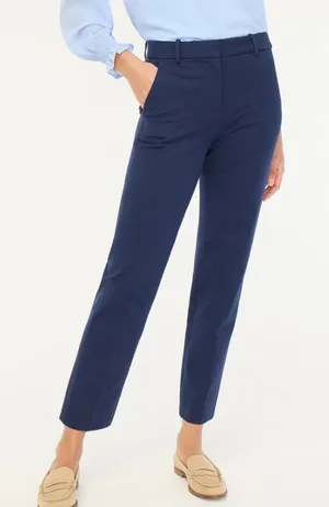 J.Crew Kallie Pant Womens 6 Royal Blue High Rise Straight Leg Trousers 1553 thumbnail 1