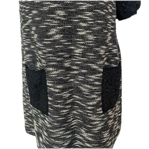 Anthropologie Postage Stamp Minidress / Tunic Sz XS Black Lace Sleeves Pockets thumbnail 4