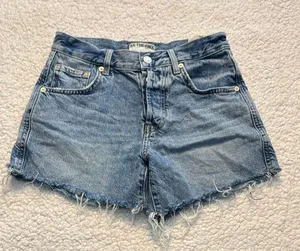 Free People We The Free Blue Ivy Mid Rise Shorts thumbnail 1