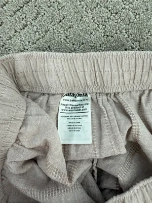 Patagonia Island Hemp Baggies Shorts Women's XS Beige Organic Cotton Hemp Pocket thumbnail 8