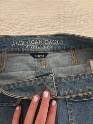 American Eagle Outfitters Button-Front Denim Mini Skirt in Blue thumbnail 2