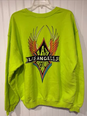 Daydreamer Neon Lime Crewneck Sweatshirt Los Angeles thumbnail 5