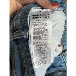 Billabong So Cheeky Cutoff Denim Shorts Size 24 Blue thumbnail 8