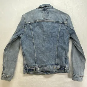 Levis Mens Classic Denim Stonewash Trucker Jean Button Down Jacket Sz‎ Small thumbnail 10