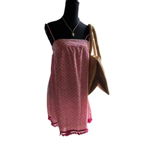 Vineyard Vines Pink Cotton Tassel Sundress XS Beach Coastal Summer thumbnail 9