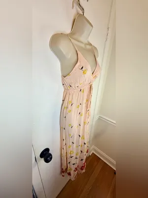 Billabong Women’s M Pink Floral Maxi Dress thumbnail 5