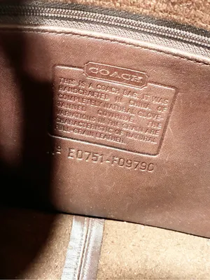 Vintage Coach 9790 Chocolate Brown Leather City Bag Shoulder Crossbody Purse thumbnail 5