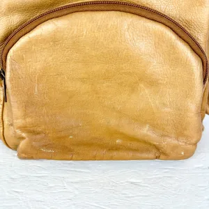 Vintage Sol Leather Backpack Purse Multi Pocket Supple Travel Unisex thumbnail 8