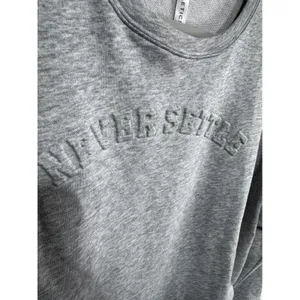 Fabletics Women's Large Gray Sweatshirt Never Settle Graphic Pullover thumbnail 5