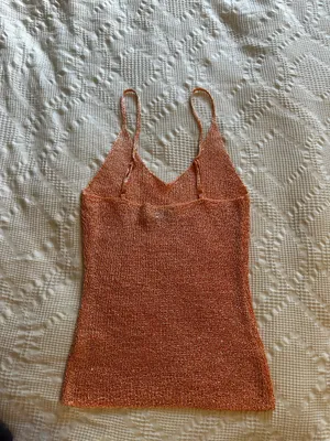 White Fox Boutique Love Galore Sequin Knit Top Peach thumbnail 4
