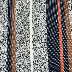 ANN TAYLOR Boucle Tweed‎ Fringe Hems Stripe Print S/S Top NWOT XS thumbnail 9