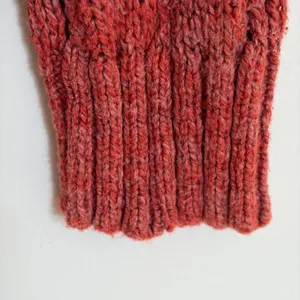 American Eagle Red Open Knit Cotton Sweater Size Small Boho Scoop Neck thumbnail 2
