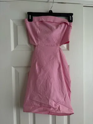 Lavish Pink mini cutout dress thumbnail 3