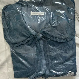 In the beginning | quilted tie denim vest thumbnail 9
