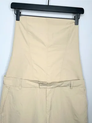 Zara Strapless Beige Jumpsuit Size L NWT thumbnail 4