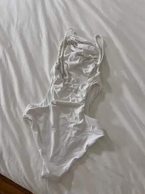 WeWoreWhat white one piece swimsuit  thumbnail 5