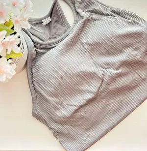 90* Degrees by Reflex Gray Workout Tank NWT Medium thumbnail 1