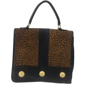 Genuine Leather Cheetah Print Crossbody Bag Convertible Shoulder Purse thumbnail 16