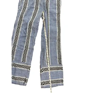 Lemlem Kesiti Strapless Jumpsuit blue‎ print ruffle top sz small thumbnail 5