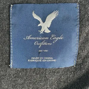 American Eagle Outfitters Gray Long Sleeve Scoop Neck‎ Top Women M Medium thumbnail 4