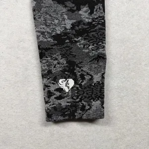 Women’s Best Seamless Leggings Size Small Black Gray Jacquard Camo High Rise thumbnail 4