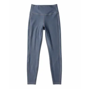 Athleta High Rise Shine Leggings Steel Blue Compression Yoga Workout Pants,M thumbnail 2