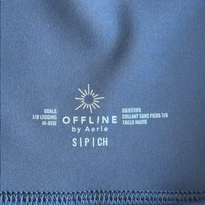 NWOT Offline by Aerie Navy 7/8 Hi-Rise Leggings size S thumbnail 2