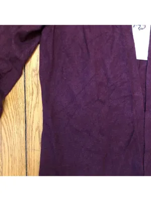 Evolution by Cyrus Women's NWT Rayon Blend Burgundy Open Cardigan - Size M thumbnail 3