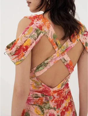 For Love & Lemons Beth Midi Dress Small thumbnail 2