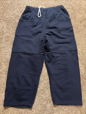 FP Movement Navy Top Score Cotton SweatPants Wideleg Barrel Large thumbnail 6
