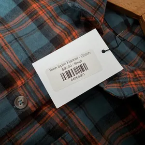 BURNOUT VINTAGE Teen Spirit Flannel in Green - Size Small - NWT New thumbnail 5