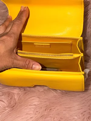 Scarleton Yellow Quilted Top-Handle Satchel with Detachable Strap thumbnail 5