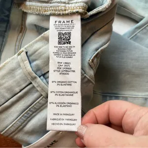 Frame Le‎ Crop Mini Boot Cut Denim Jeans Womens Size 23 Mid-Rise Blue NEW thumbnail 4