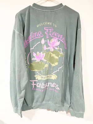 Urban Outfitters Green Plant Psychic Pullover Crewneck Sweatshirt Small Medium thumbnail 4