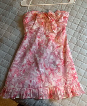 Hello Molly Pink Floral Mini Dress thumbnail 1