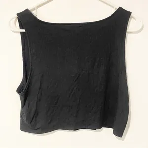 Madewell Size XL Black Ribbed Cropped‎ Button Front Tank NEW thumbnail 5