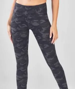 Fabletics Power-hold Black Green Camo 25 in‎ Leggings thumbnail 1