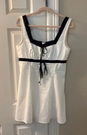 Majorelle White Revolve Mini Dress thumbnail 1