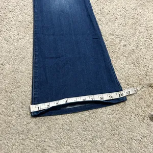 Altar'd‎ State Womens Dark Wash Pull On Flare Leg Jeans Size Medium Blue Denim thumbnail 7