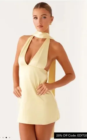 Yellow Peppermayo Dress Mini thumbnail 1