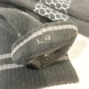Unisex Bombas Size Large‎ Crew Calf Socks Black & Grey NEW thumbnail 3