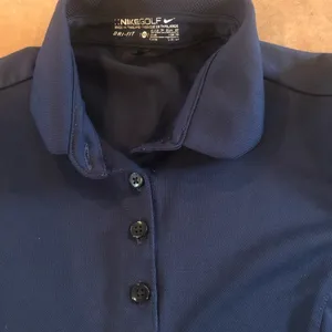 Nike Golf Navy Dri Fit Golf Polo SS Shirt Top XS/2 thumbnail 3